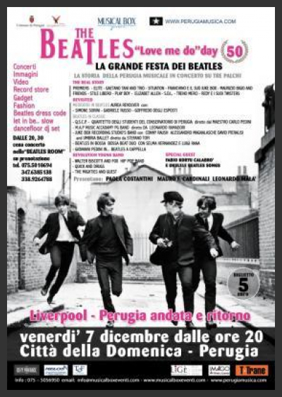 The Beatles - Love me do - Il 7 Dicembre Perugia omaggia i Beatles