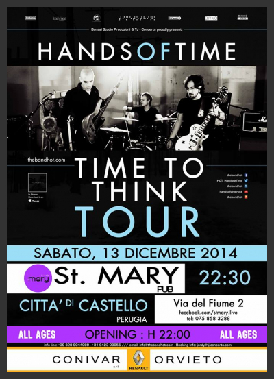 The Hands On Time Live - "TIME TO THINK EU/USA Tour"