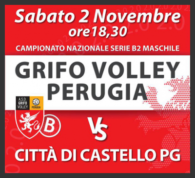 Diretta Video per il derby Grifo Volley Perugia Vs Gherardi Cartoedit Città di Castello