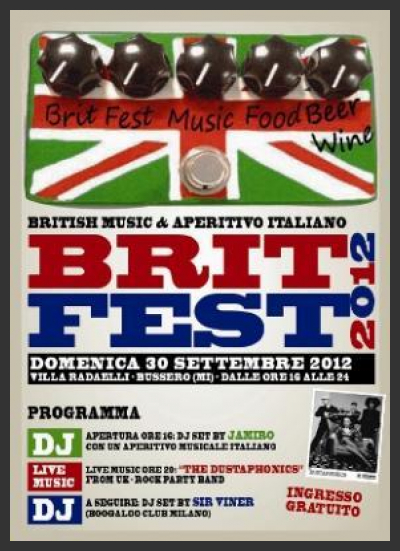 'Brit Fest 2012'... il 30 settembre a Bussero (MI)!