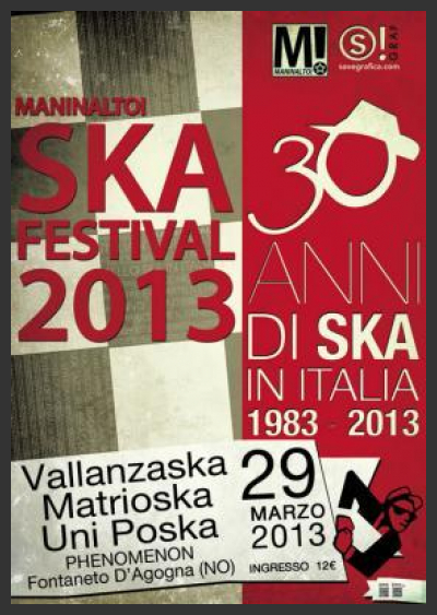 Il 29 marzo al Phenomenon Maninalto!Ska Festival