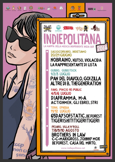 Indiepolitana Festival Umbria Marche Gubbstock INDIEtiAMO Villa n Roll