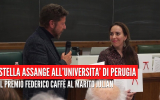 Stella Assange ritira il premio "Federico Caffè" all'Università di Perugia - 22/03/2024