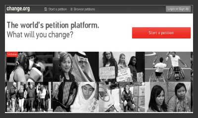 Il cambiamento attraverso una petizione
