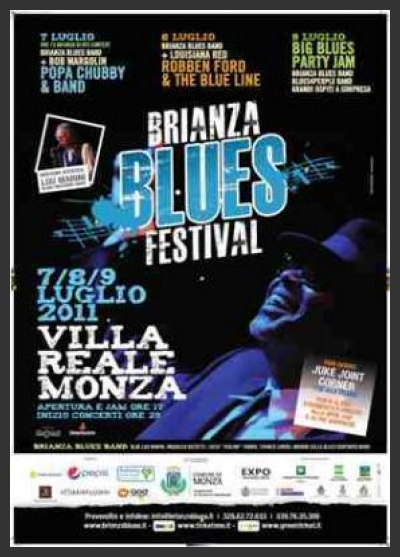 Torna il Brianza Blues Festival, dal 7 al 9 luglio alla Villa Reale di Monza